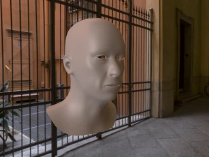 base mesh old head 3D Model