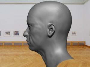 base mesh old head 3D मॉडल