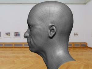 base mesh old head 3D मॉडल
