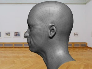 base mesh old head 3D Model