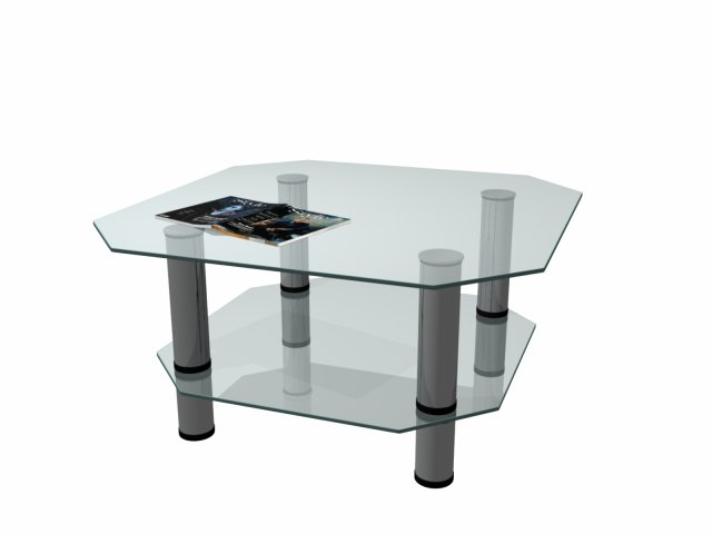 table glass Model 3D .c4d .max .obj .3ds .fbx .stl .blend 
