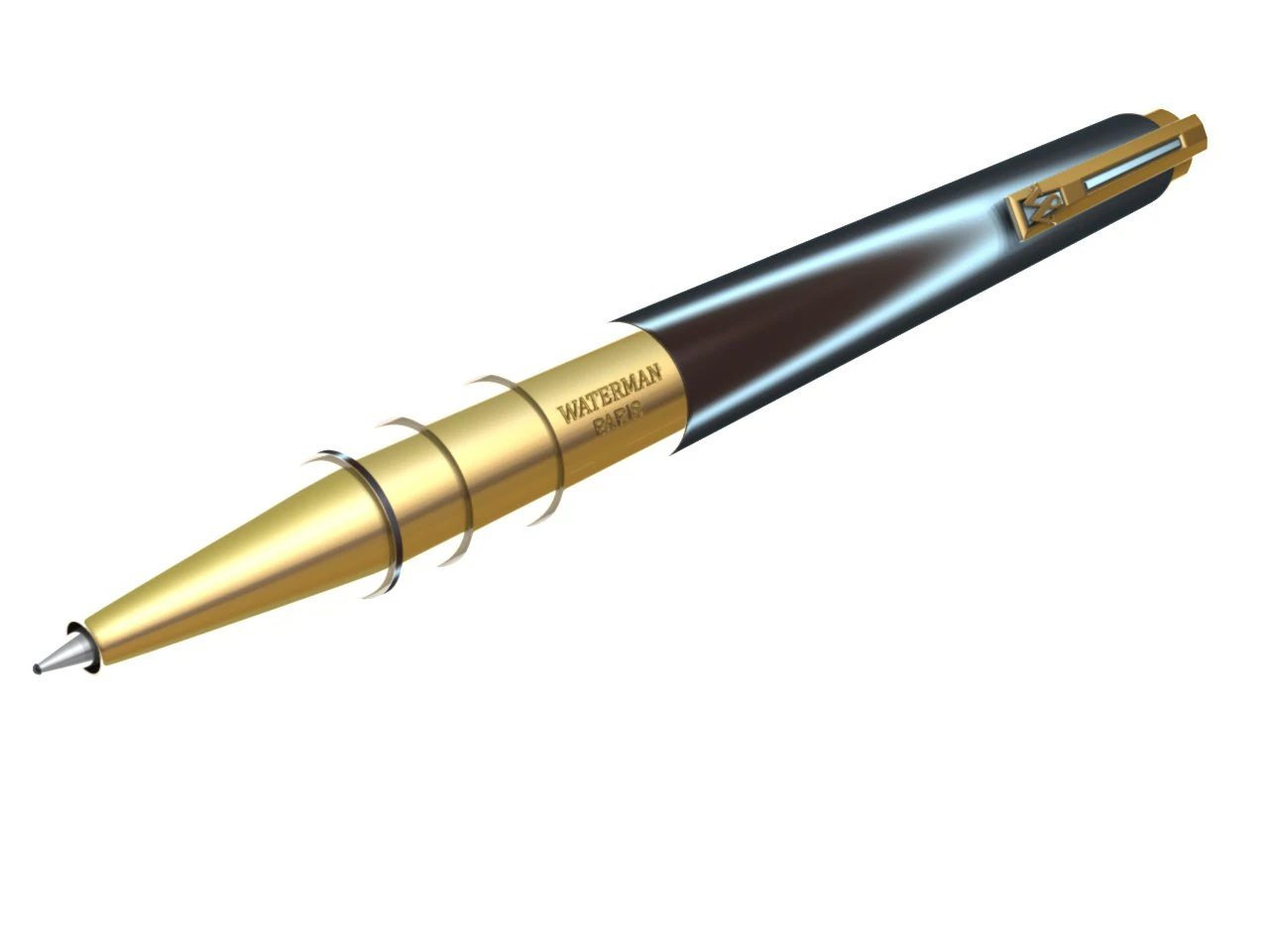 parker pen 3D Model .c4d .max .obj .3ds .fbx .stl .blend 