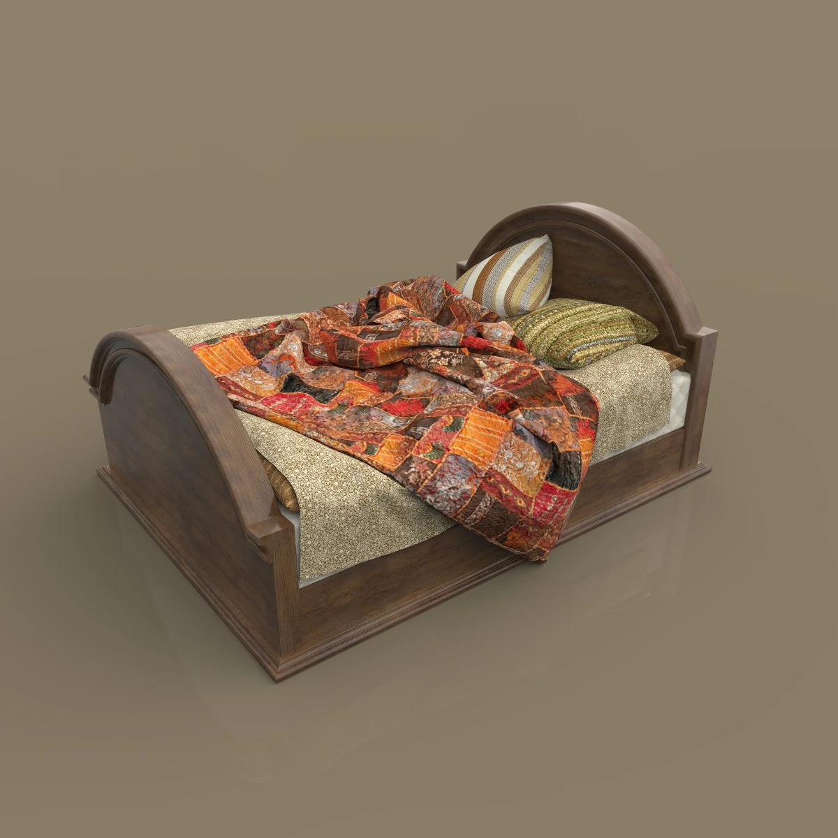 bed 3D Model .c4d .max .obj .3ds .fbx .stl .blend 