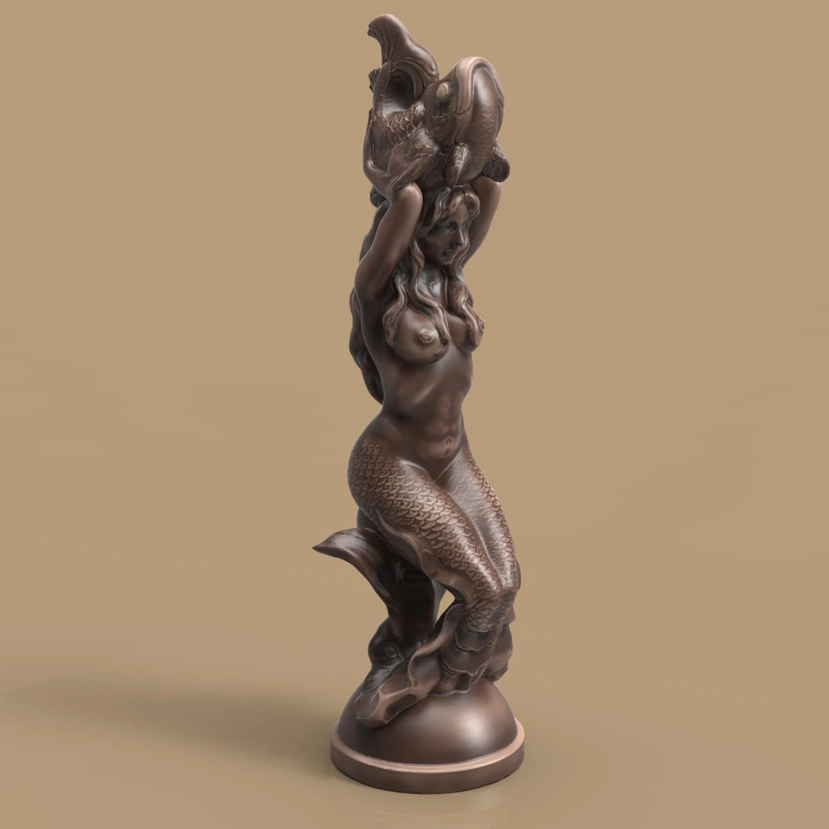 deniz kızı 3D Model .c4d .max .obj .3ds .fbx .stl .blend 