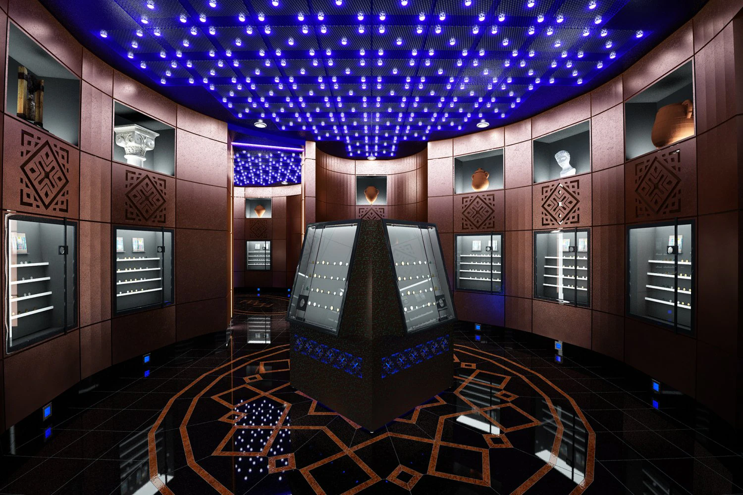 money museum 3D Model .c4d .max .obj .3ds .fbx .stl .blend 