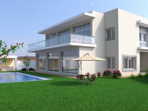 modern house Modèle 3D