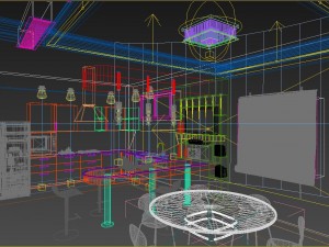 red kitchen 3D Model