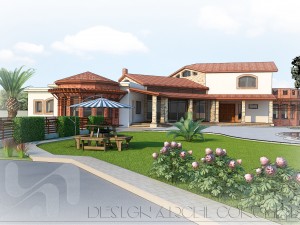 tiled roof house Modèle 3D