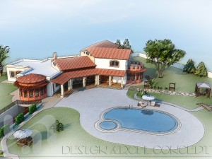 tiled roof house 3D Model