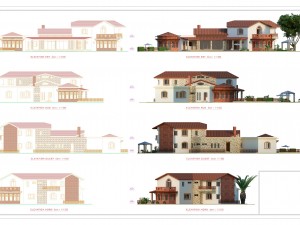 tiled roof house 3D Model