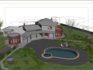 tiled roof house 3D Model