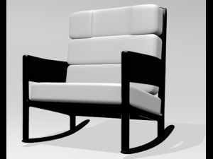 modern rocking chair Modèle 3D