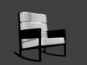 modern rocking chair 3D Model