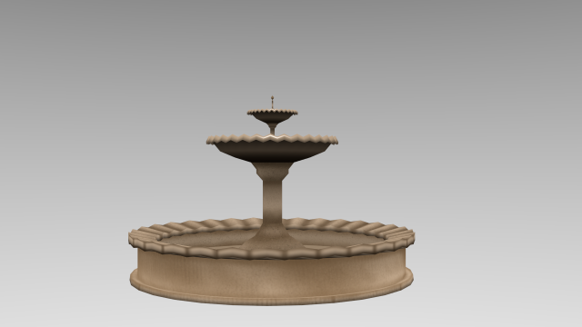 fountain 3D Model .c4d .max .obj .3ds .fbx .stl .blend 