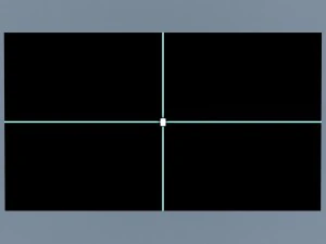 Montaje de pantalla LED junto Modelo 3D