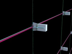 led screen together mounting Model 3D