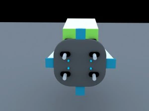 Montaje de pantalla LED junto Modelo 3D