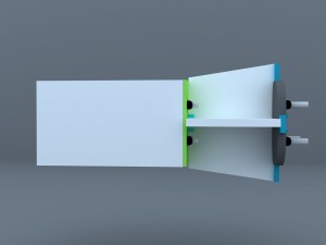 led screen together mounting Model 3D