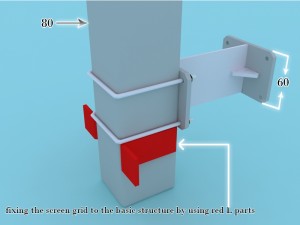 3d led support 3D Model