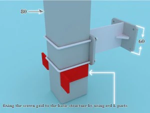 3D-LED-Unterst&uuml;tzung 3D Modell