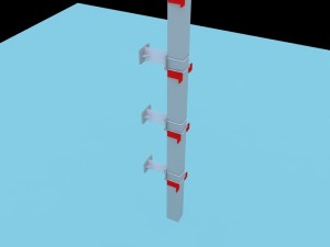 3d led support 3D Model
