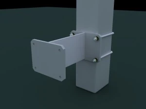 3D-LED-Unterst&uuml;tzung 3D Modell