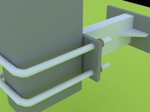 3d led support 3D Model