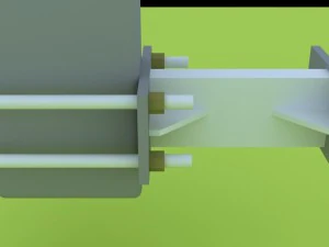 3D-LED-Unterst&uuml;tzung 3D Modell