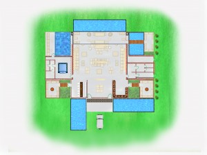 private villa in dubai Modelo 3D