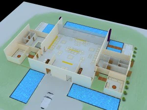 private villa in dubai 3D Model
