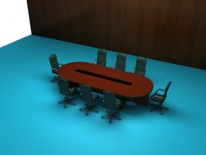 meeting room Modello 3D