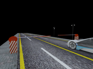 cctv and gate barrier Modelo 3D