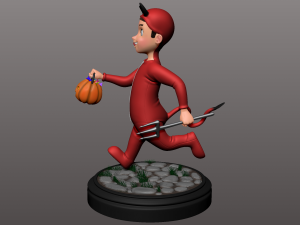 cartoon kid 3D Model