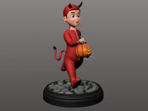 cartoon kid 3D Model