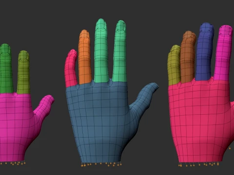 Stylized 3D Hands 3D Model