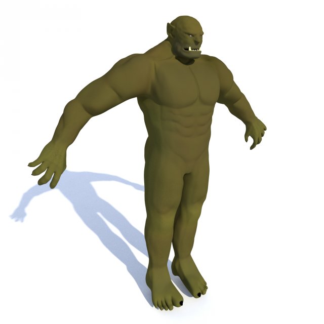 ogre 3D Модель .c4d .max .obj .3ds .fbx .stl .blend 