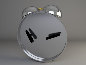 classical desk clock 3D-Modell