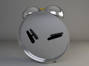 classical desk clock 3D Model