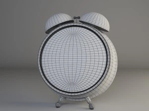 classical desk clock 3D Model