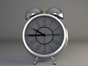 classical desk clock 3D-Modell