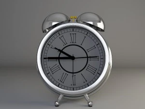 classical desk clock 3D Model