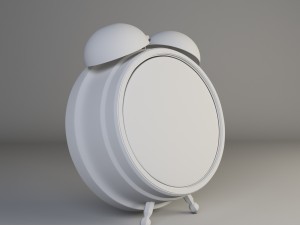 classical desk clock 3D-Modell
