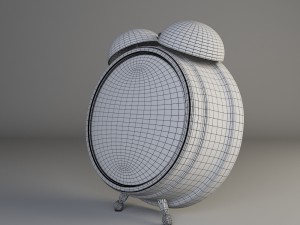 classical desk clock 3D-Modell