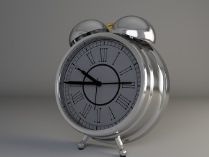 classical desk clock 3D-Modell