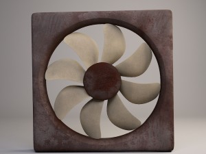 exhause fan Modelo 3D