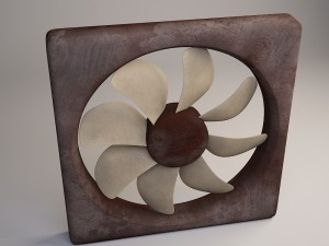 exhause fan Modelo 3D