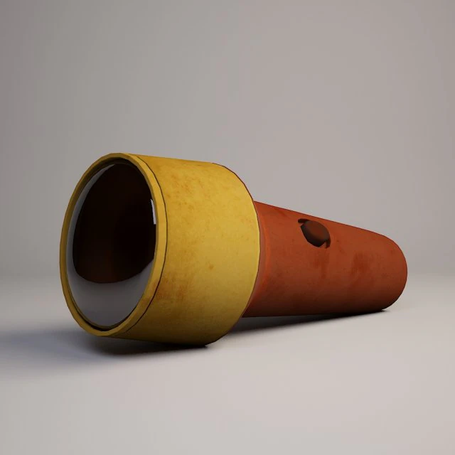 懐中電灯 3Dモデル .c4d .max .obj .3ds .fbx .stl .blend 