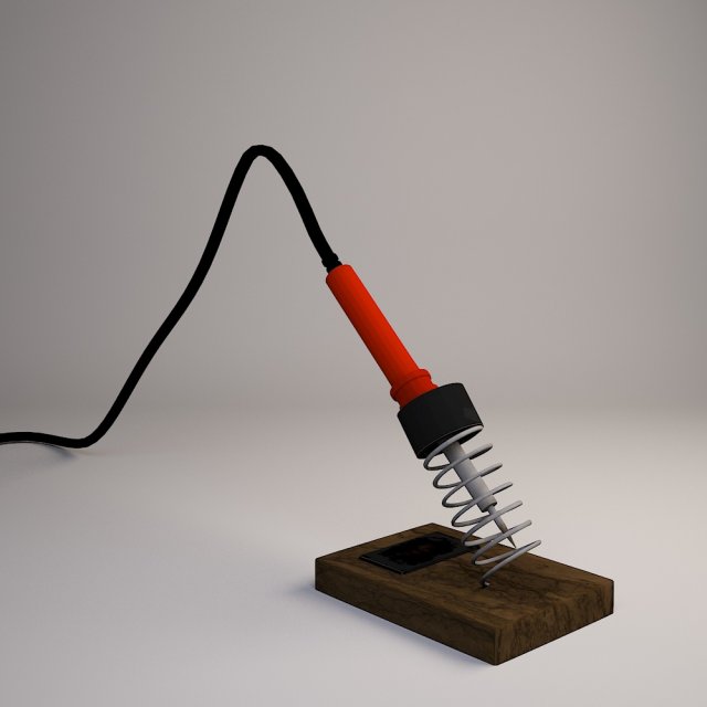 soldering iron Modelo 3D .c4d .max .obj .3ds .fbx .stl .blend 