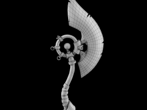 Batlte axe game ready 3D-Modell