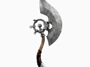 Batlte axe game ready 3D Model